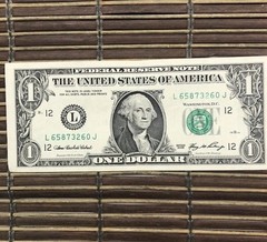 Insufficient Ink Error 2006 $1 Dollar Circulated Bill