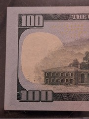 $100 Bill Ink Error Note Bleed Through Over Inking/Bolding • 2017 PF39998567E