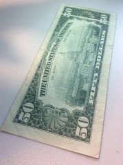 Major Error 1974 $50 FRN Note – Double Gutter Folds – Misprinted Currency