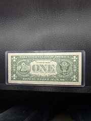 2021 Star Note Over Inking Error On Serial Number Dollar