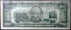 1977 ERROR Off Set Front to Back + SHIFT $20 VF Federal Reserve Note Currency NR