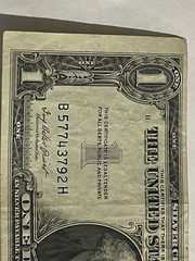 $1 ERROR ~ 1935-E (SILVER CERTIFICATE) MISCUT SHIFT ERROR – MISALIGNED