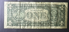 End of Roll Error 1988 $1 FRN Fr-1914-C Very Fine++ Free Priority Mail Shipping
