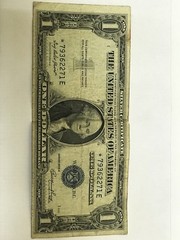 Silver certificate 1935 series E Blue