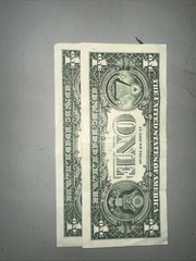 $1 2021 Over Inking Printing ERROR Federal Reserve Seal And SERIAL Number Fancy