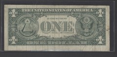 1969D Philadelphia $1.00 Federal Reserve ERROR Note Print Shift Error – Misalig