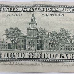 1990 $100 Bill Misalignment & Bleed Through Back Error Rare Federal Reserve Note