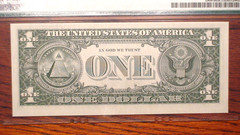 1974 One Dollar MINNEAPOLIS Note PMG CU63 EPQ MISALIGNMENT ERROR $1.00 Bill!