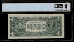 1969a $1 FRN Full Offset Back to Face Printing Error PCGS 65 PPQ (AEZ)