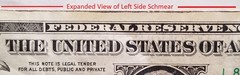 $1.00 2021 Crumpled Black Ink Schmear Offset Print Error (L851440314D)