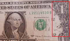 $1.00 Ink Smear Print Error (L22114530B)