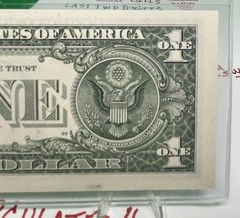 Set Of 2 Gas ⛽️ Pump ERROR 4 Consecutive Pairs💎UNCIRCULATED Fancy Serial Number