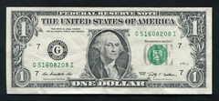 2009 1 Frn Federal Reserve Note Over Inking On