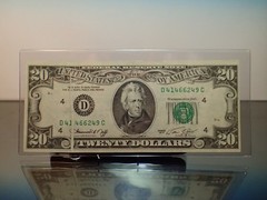 1974 $20 Gutter Fold Error Runs thru Serial Number Obverse Cleveland Fullhouse