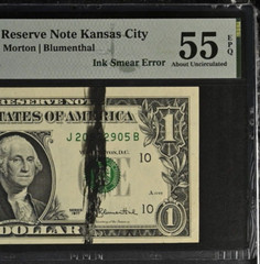 PMG55 INK SMEAR RIGHT ACROSS THE GREEN SEAL 2905B