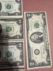 Error 1976 Miscut/misaligned $2 Bill