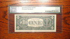 1974 One Dollar MINNEAPOLIS Note PMG CU63 EPQ MISALIGNMENT ERROR $1.00 Bill!