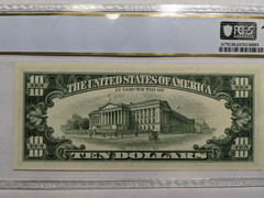 MISALIGNMENT ERROR $10 1969-C FR NOTE FR.#2021-H 63 PPQ SCARCE/OVERPRINT