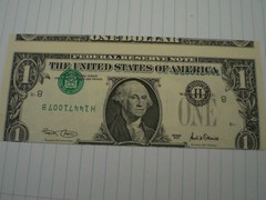 $1.00 Missouri , (007) Inverted 3rd Printing ERROR, 2001, AU/UNC