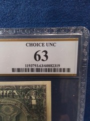 $1 1993 Full Offset Printing Error-Face To Back, Choice UNC CONDITION PCGS 63