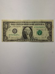 1988 A One Dollar Bill Mis Cut Error $1 Misaligned Old Note Collectable Rare