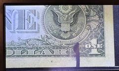 2017A 1$ Note with Reverse Inked mark, Cir., We Ship FAST!
