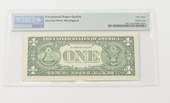 About UNC 53 EPQ 1995 $1 FRN Cleveland – FR#1921-D Misalignment Error PMG *6580