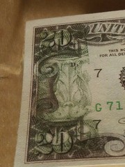 1990 Series Error 20 Dollar Banknote reverse printed on obverse side crisp!!!
