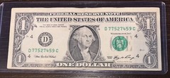 Misaligned 🍀Misprint🍀Miscut🍀 Offset🍀2006 Series🍀 $1 One Dollar Bill Error🍀