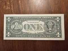 2006 $1 Slight Misaligned Second Print Error Note – Paper Money Error