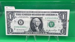 $1 2006 MAJOR CUTTING BUTTERFLY FOLD ERROR “A” RUN D/C Printed One Dollar Bill
