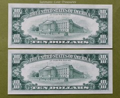 1969-A $10 DOLLAR F.R.N SEQUENTIAL ERROR NOTES GEM CRISPY UNC ST LOUIS MISSOURI