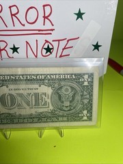 2013 B Duplicate Print ⭐️ STAR NOTE $1 Serial B08725273* Over Inking ERROR 7,2