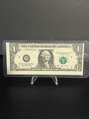 2003A $1 Federal Reserve Note Error Misalignment One Dollar Bill