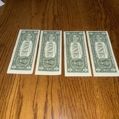 $1 Dollar Bill United States Federal Reserve Note Off-Center Back /CUTTING ERROR