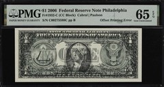 2006 PMG 65 Offset 100% — $1,495 at Big Dealer — RARE THIS BOLD One Dollar $1