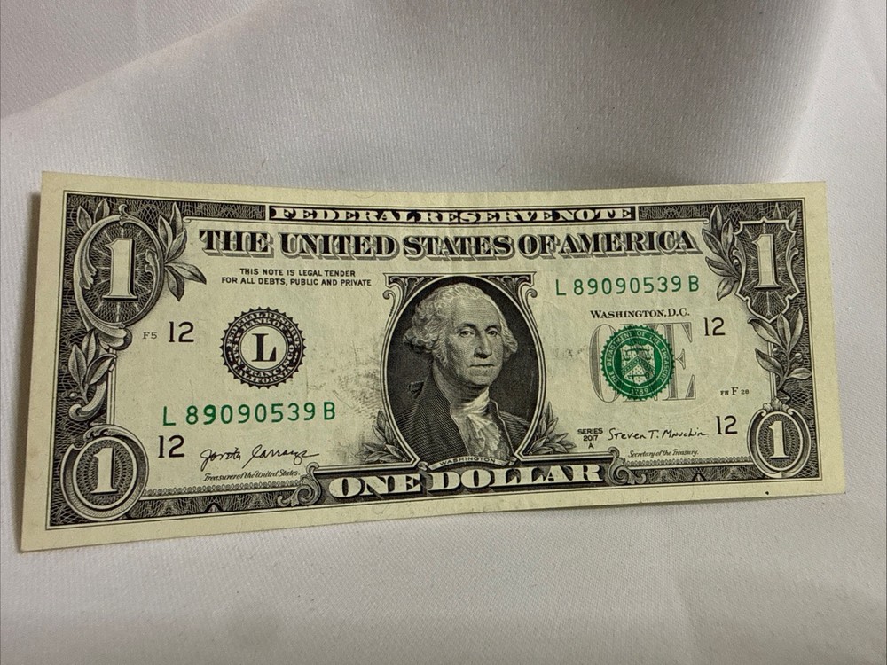 2017A $1 Note Over Ink and Ink Smudge Errors