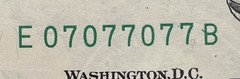 🔥 BINARY 🔥WET INK TRANSFER ERROR 🍀 LUCKY 7’s UNC 💎GEM Fancy Serial Number