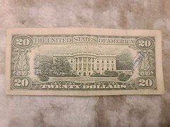 1993 $20 OFFSET/MISALIGNED ERROR FEDERAL RESERVE NOTE