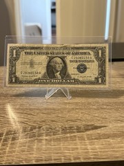 $1 Silver Certificate Error Note Banknote C28360158A Cutout Portrait