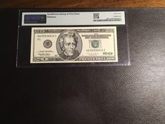 20.00 FRNote Error Insufficient Inking of first print PMG53 AU Pin Holes