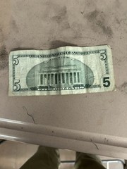 Old-Fashioned. 2003 Five $ Bill. ￼