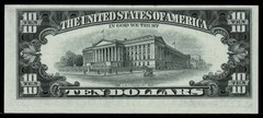 MISALIGNMENT ERROR $10 1977 FR NOTE ~BOSTON~ ALMOST UNCIRCULATED