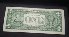 Wet Ink Transfer Error Note One Dollar Bill Atlanta Circulated But Nice