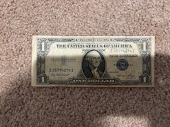 $1 1935-E (SILVER CERTIFICATE) MISCUT SHIFT ERROR – MISALIGNED