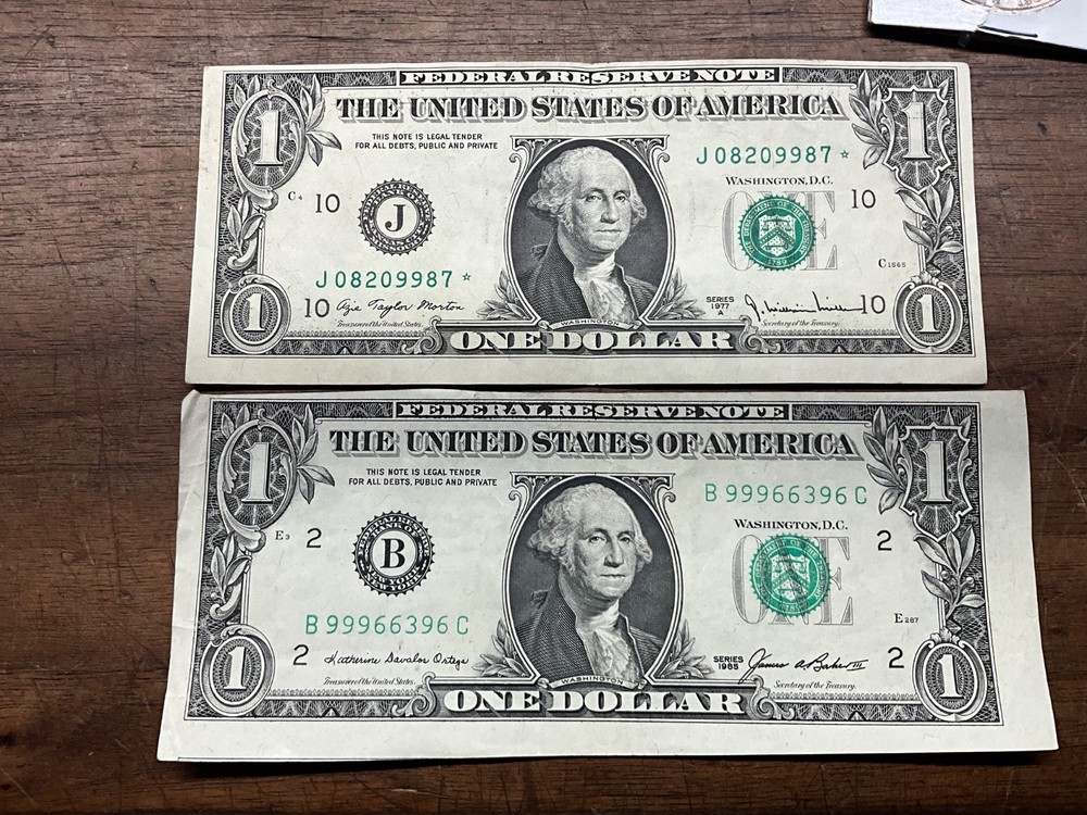 1985 $1 Dollar Miscut Misaligned Off Center Federal Reserve Note LONG 6”3/8