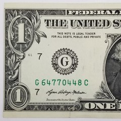 Federal Reserve Note MISALIGNMENT ERROR MISCUT $1 Dollar Chicago 2021