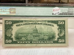$50 1950A PMG 35 Gutterfold Error FR#2108-B