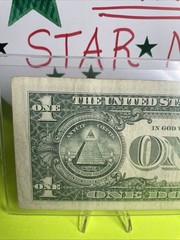 2013 B Duplicate Print ⭐️ STAR NOTE $1 Serial B08725273* Over Inking ERROR 7,2