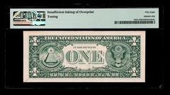1995 $1 Kansas City Insufficent Inking Error PMG UNC 58